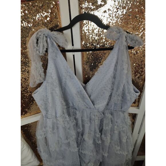 Arula Tulle Tiered Dress Light Lavender Bows Shoulder 1XL - Picture 9 of 16